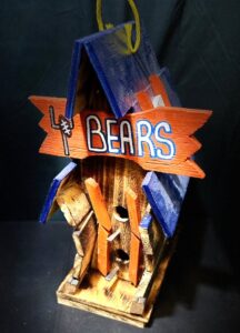  Chicago Bears Handcrafted Birdhouse