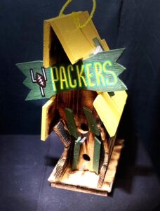 Green Bay Packers Handcrafted Birdhouse